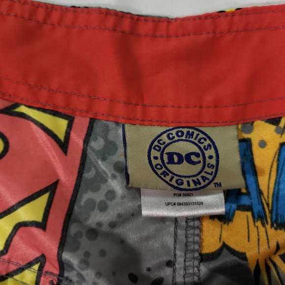 dc comics superman swimming shorts waist size 36 - Picture 3 of 5
